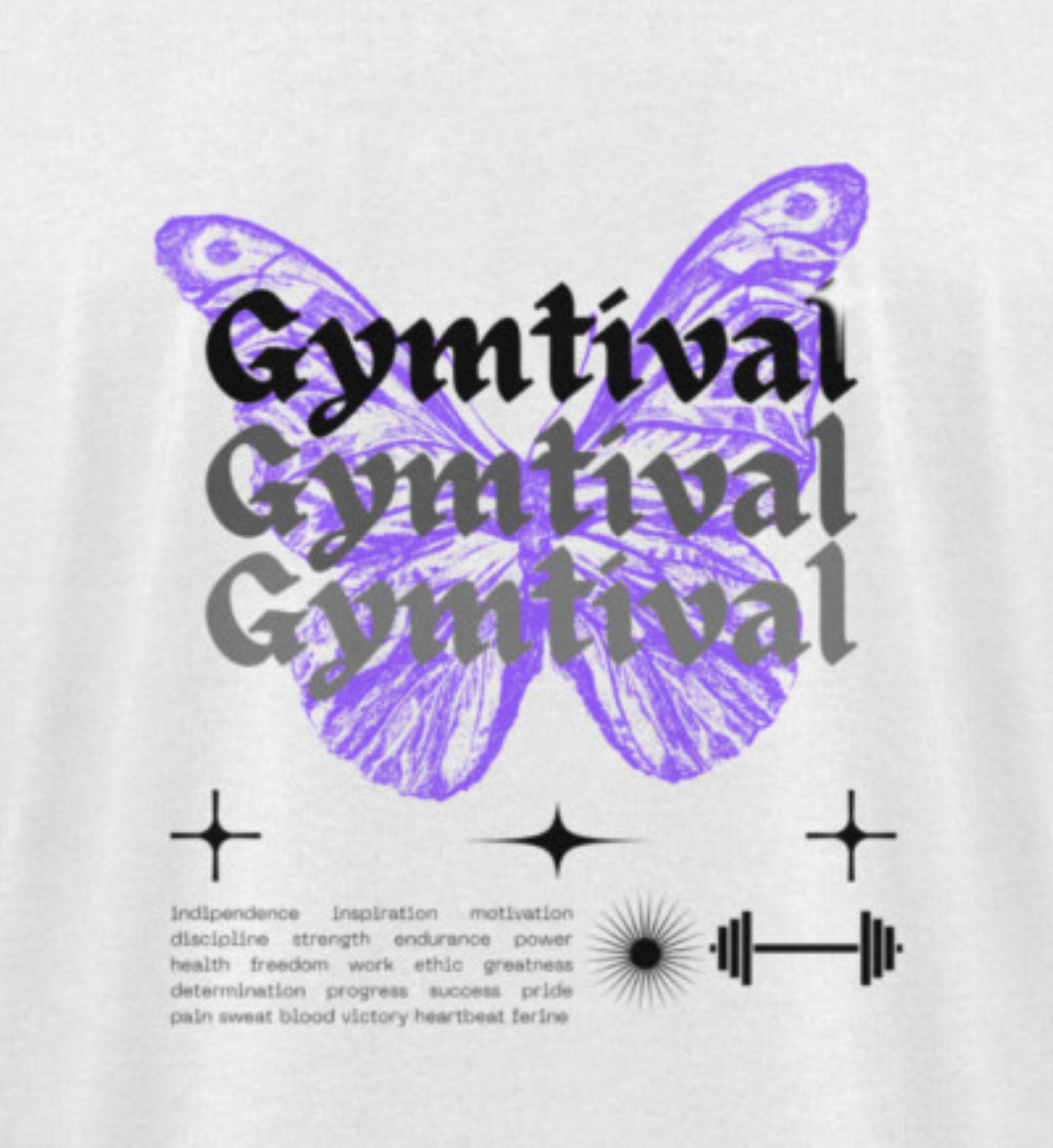 Butterfly White Oversize Tee